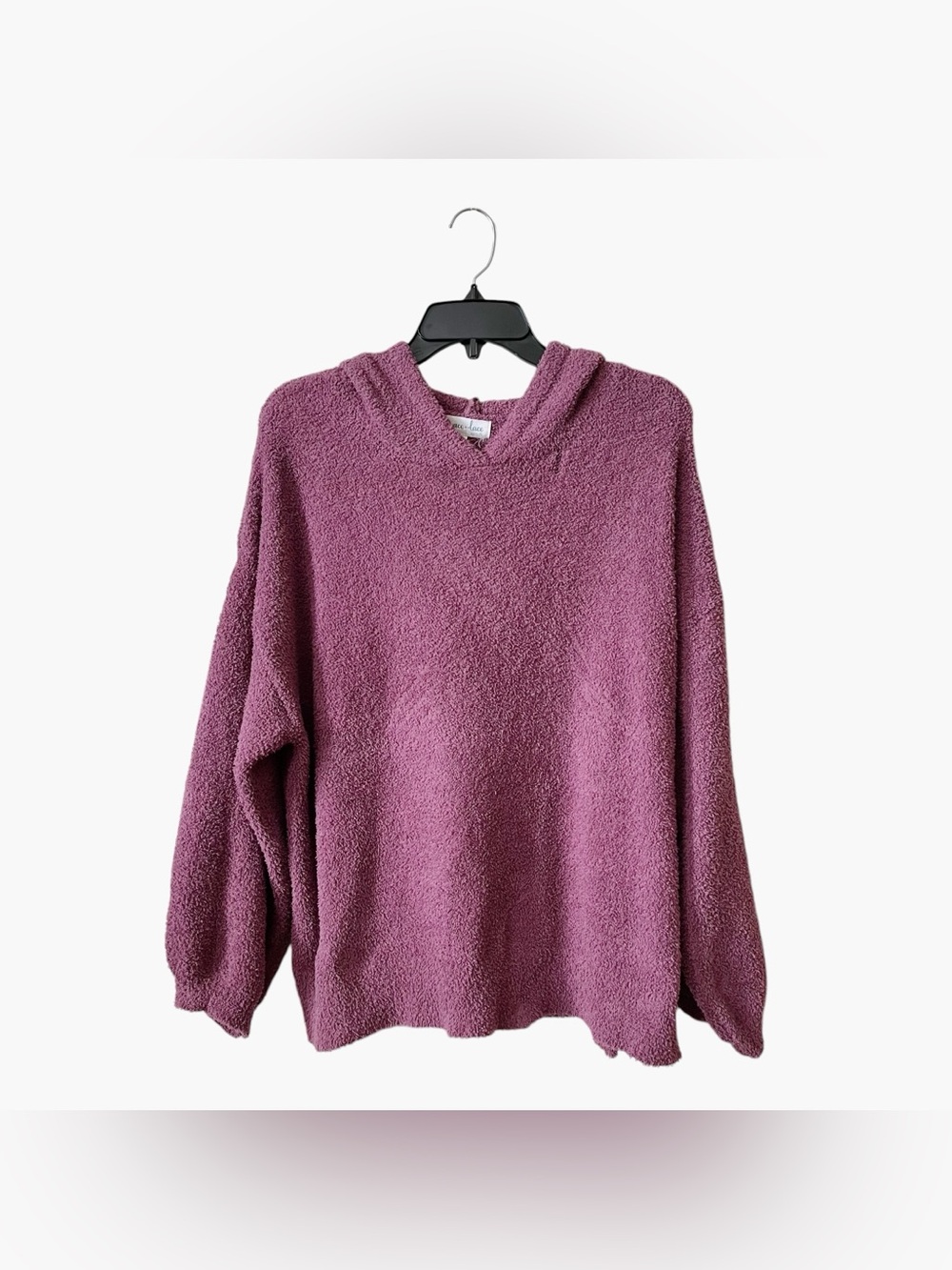 Grace And Lace Cloud Pullover Women's Sz L Lotus Pink Hoodie Long Sleeve Sweater